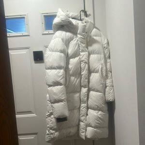 Canadian Goose white parka coat